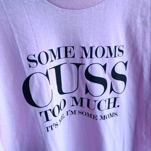 Short sleeve soft pink graffiti shirt (X-Large)